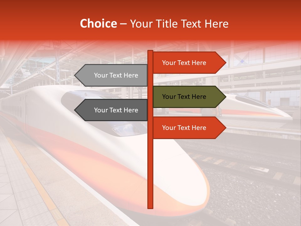 Commuter Light Railroad PowerPoint Template
