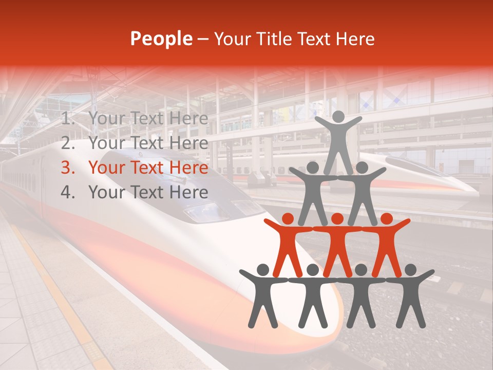 Commuter Light Railroad PowerPoint Template
