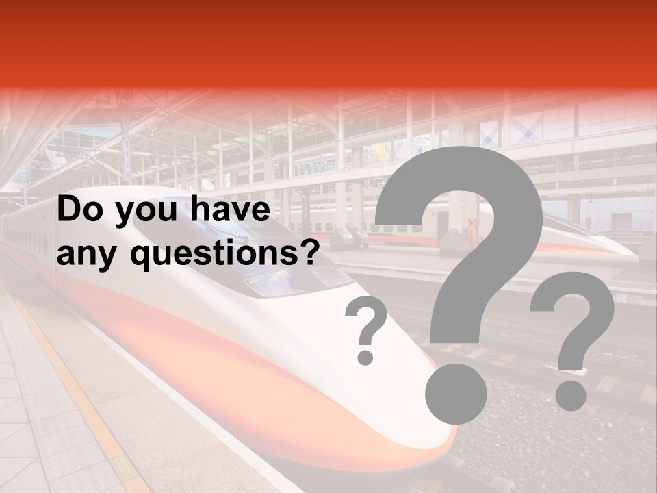 Commuter Light Railroad PowerPoint Template