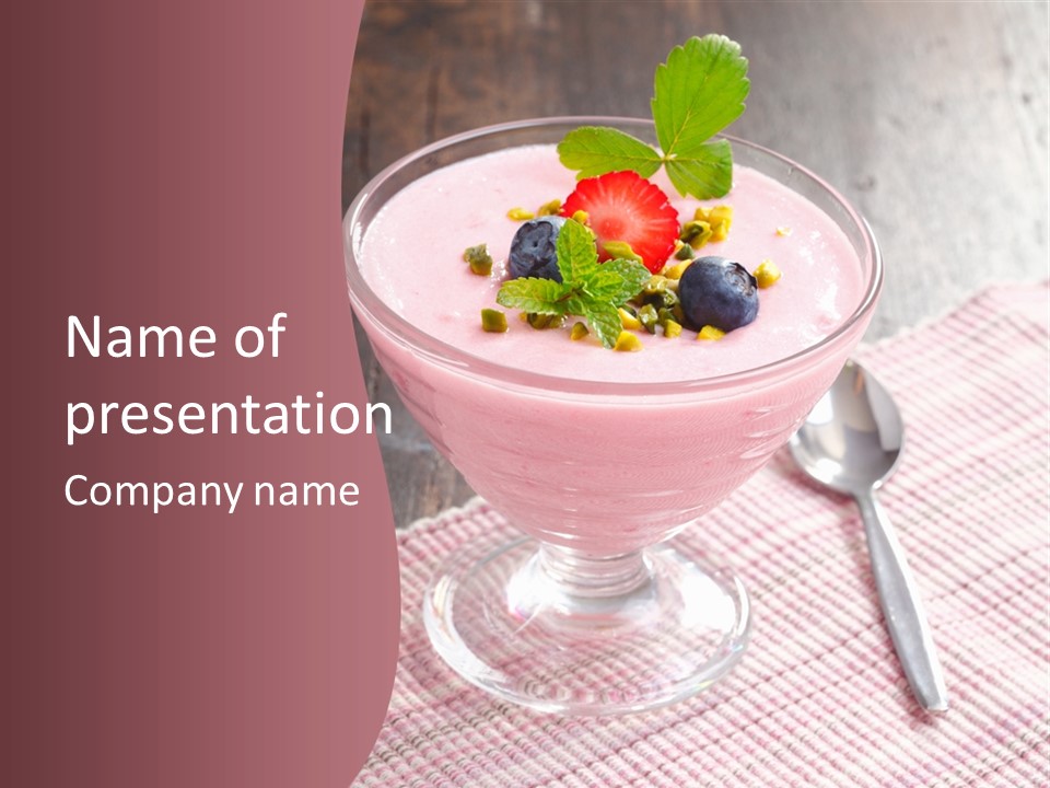 Healthy Sweet Meal PowerPoint Template