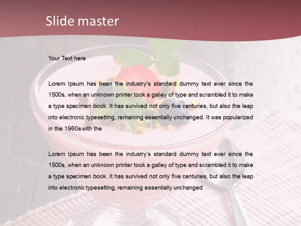 Healthy Sweet Meal PowerPoint Template