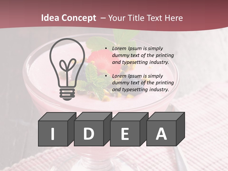 Healthy Sweet Meal PowerPoint Template