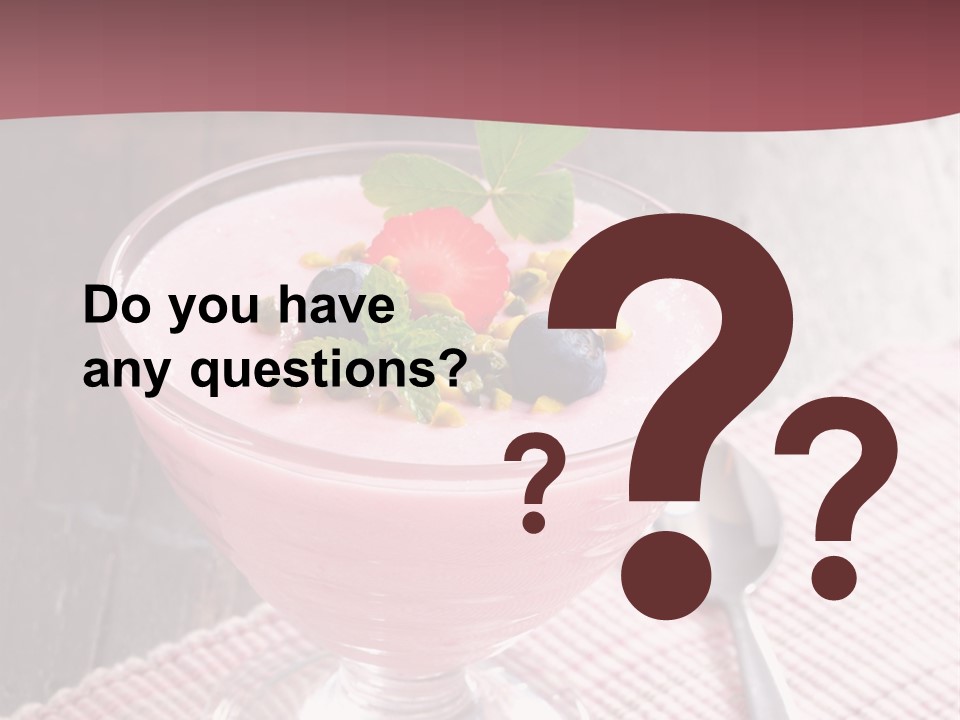 Healthy Sweet Meal PowerPoint Template