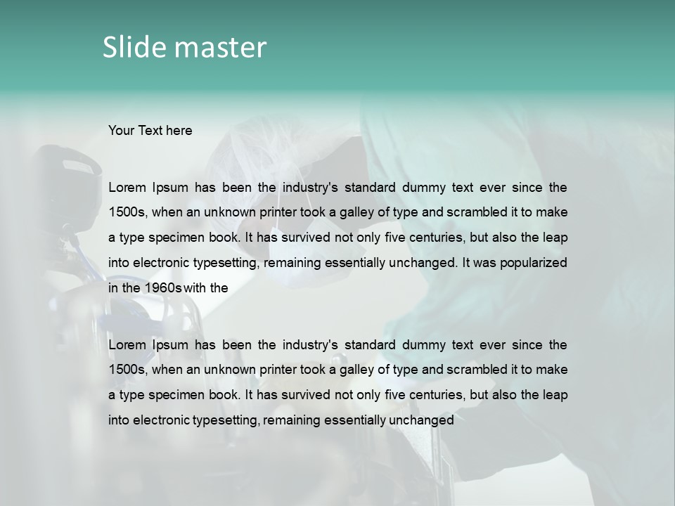 Man Medicine Scrutiny PowerPoint Template