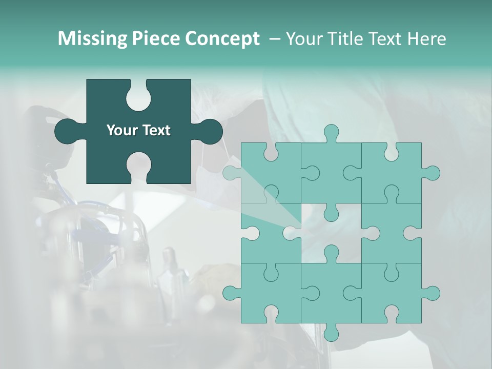 Man Medicine Scrutiny PowerPoint Template