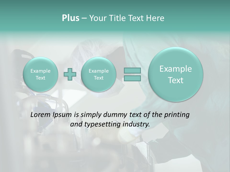 Man Medicine Scrutiny PowerPoint Template