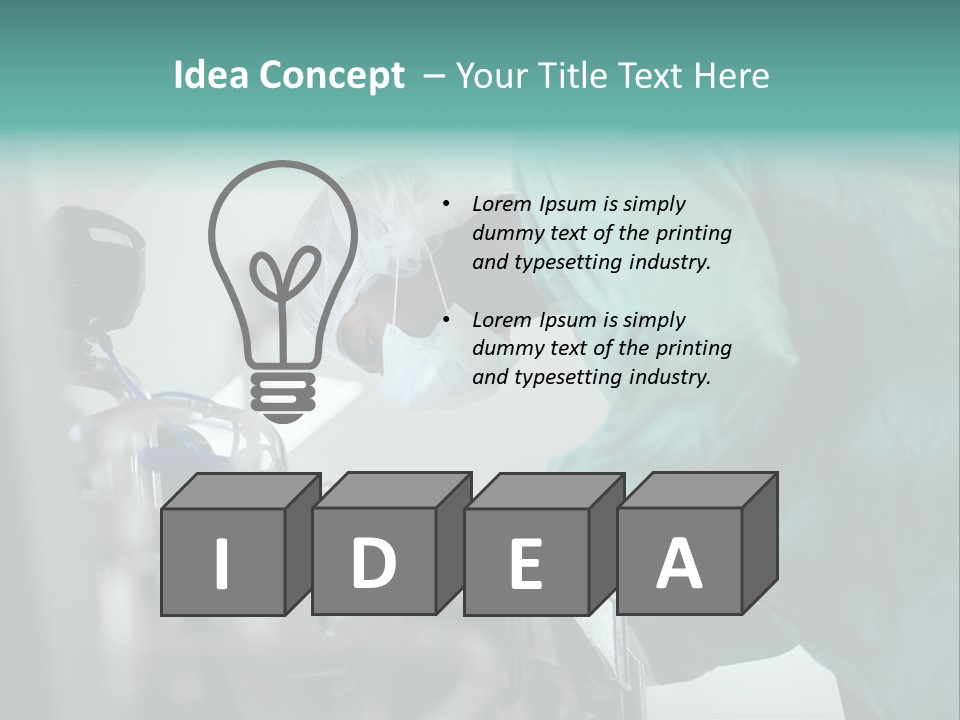 Man Medicine Scrutiny PowerPoint Template