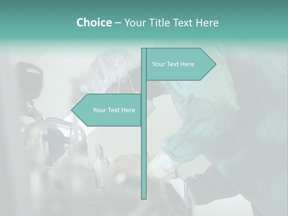 Man Medicine Scrutiny PowerPoint Template