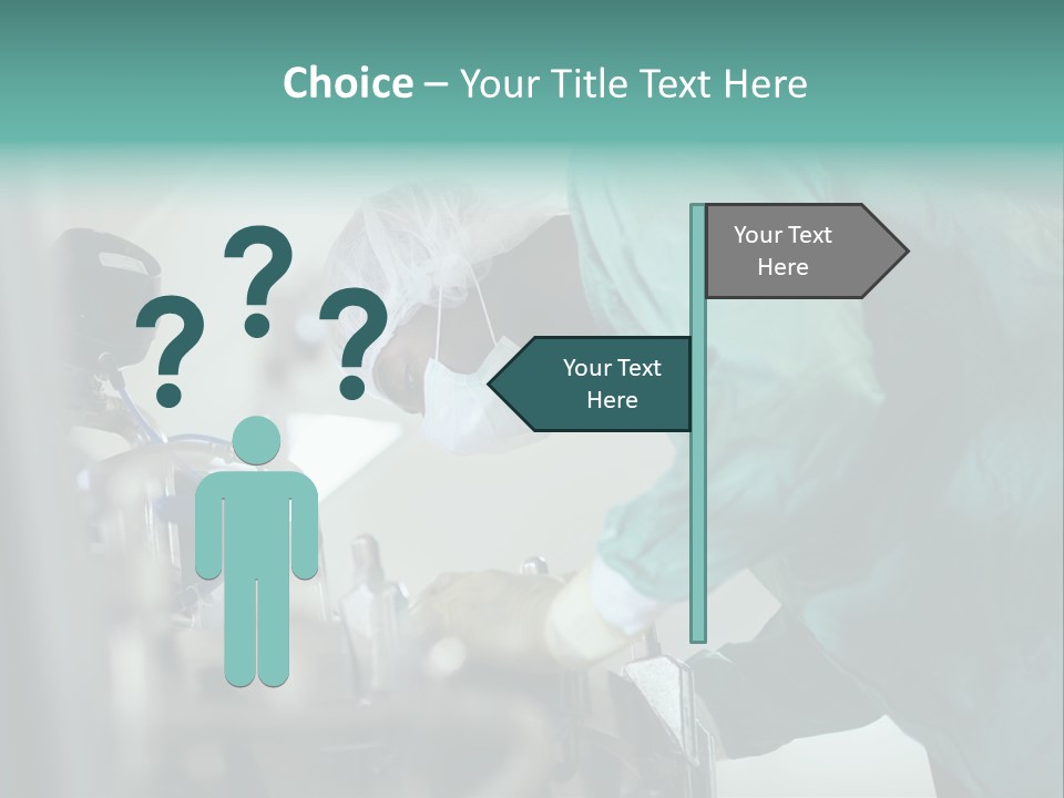 Man Medicine Scrutiny PowerPoint Template