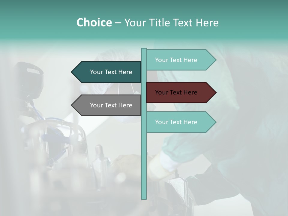 Man Medicine Scrutiny PowerPoint Template