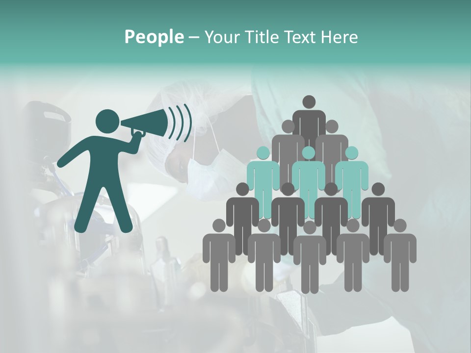 Man Medicine Scrutiny PowerPoint Template