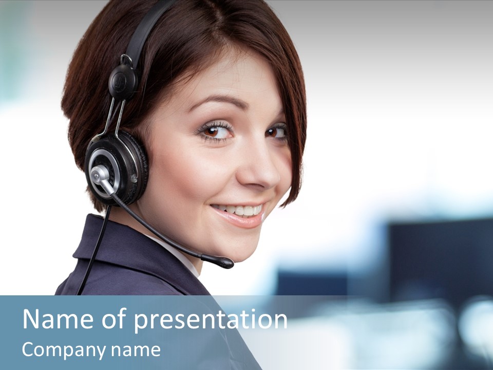 Telephone Talking Helpdesk PowerPoint Template