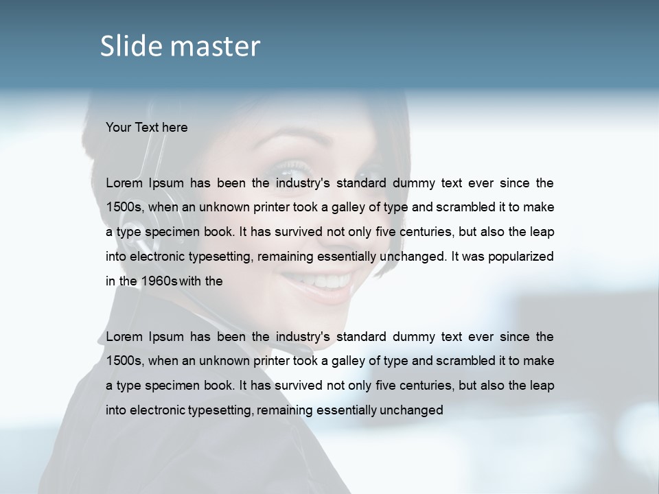 Telephone Talking Helpdesk PowerPoint Template