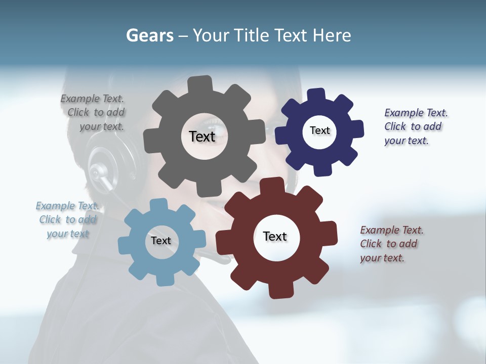 Telephone Talking Helpdesk PowerPoint Template