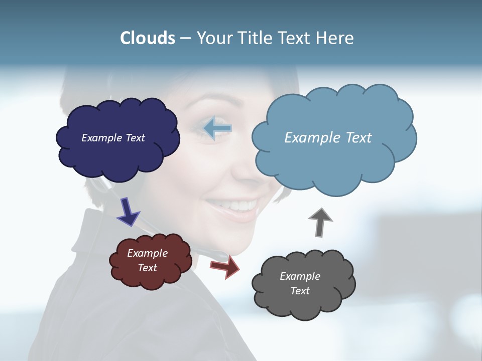 Telephone Talking Helpdesk PowerPoint Template