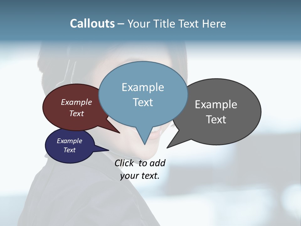 Telephone Talking Helpdesk PowerPoint Template