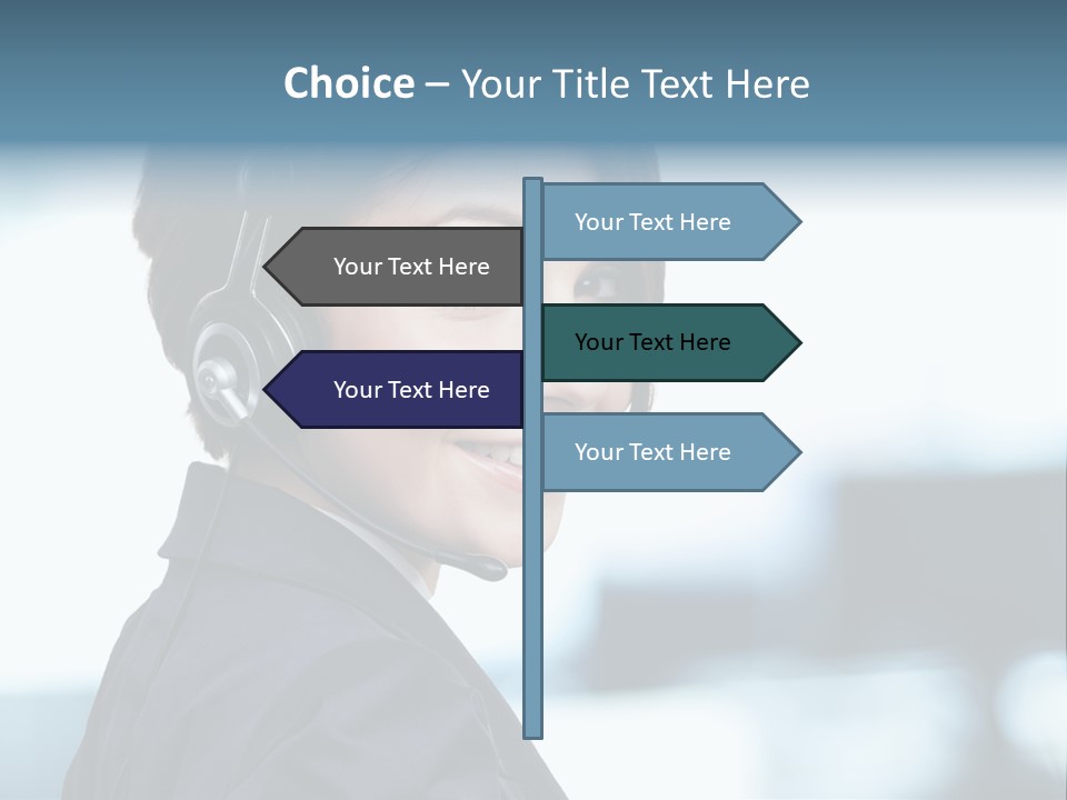 Telephone Talking Helpdesk PowerPoint Template
