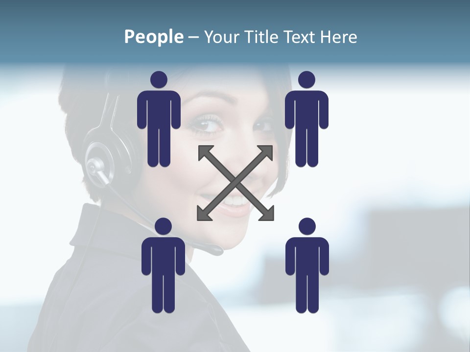 Telephone Talking Helpdesk PowerPoint Template