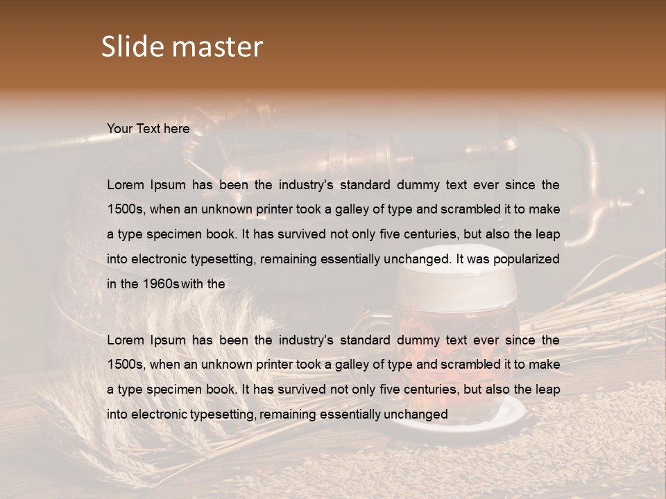 Faucet Agriculture Drink PowerPoint Template