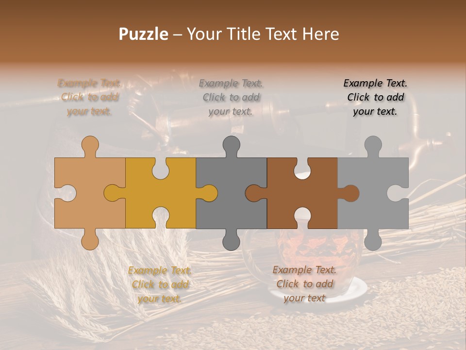 Faucet Agriculture Drink PowerPoint Template