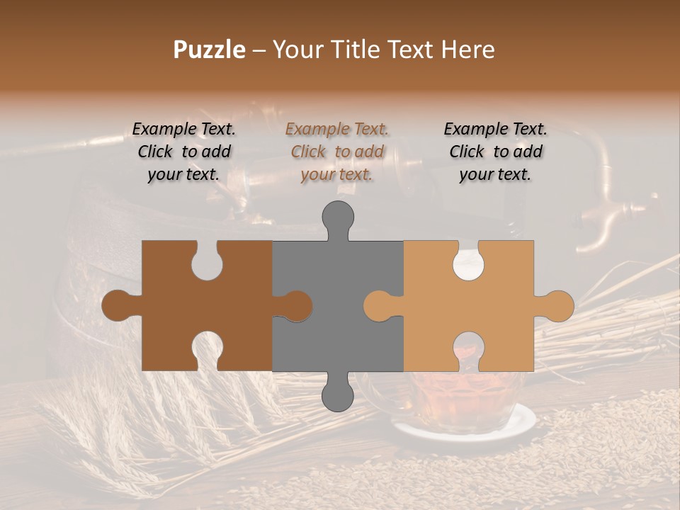 Faucet Agriculture Drink PowerPoint Template