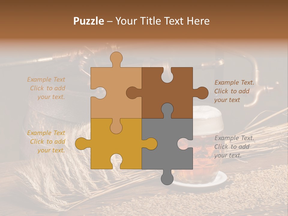 Faucet Agriculture Drink PowerPoint Template