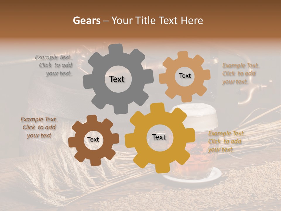 Faucet Agriculture Drink PowerPoint Template