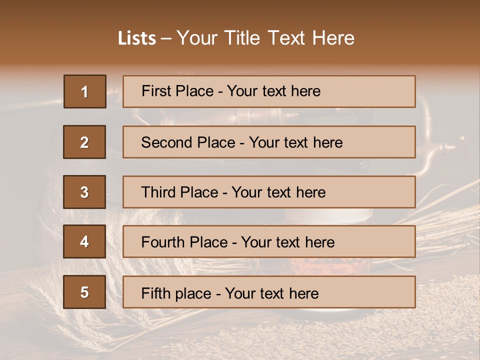 Faucet Agriculture Drink PowerPoint Template