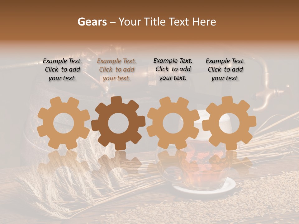 Faucet Agriculture Drink PowerPoint Template