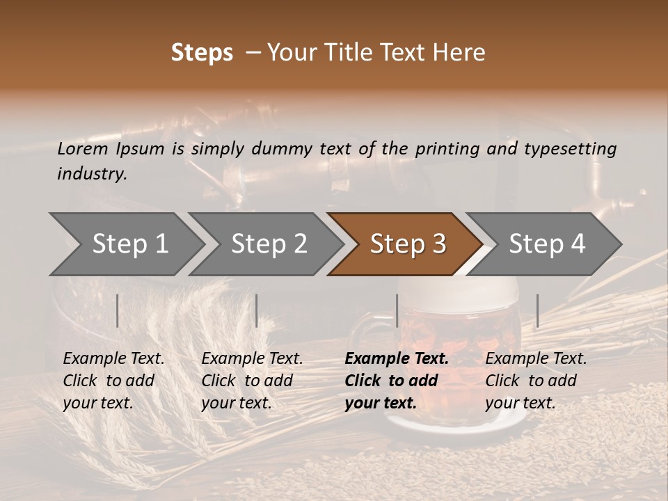 Faucet Agriculture Drink PowerPoint Template