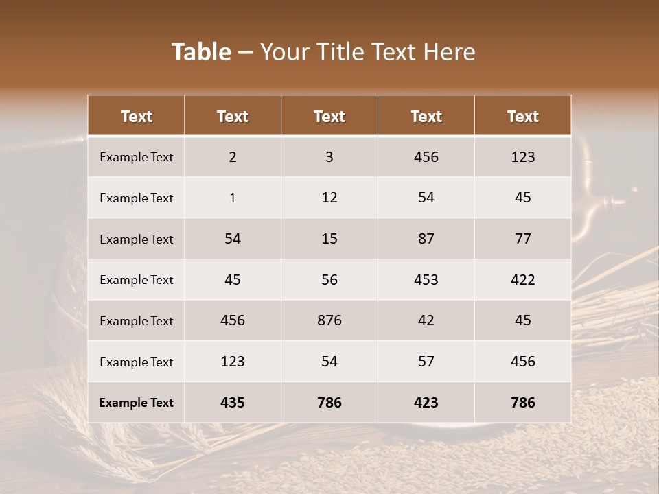 Faucet Agriculture Drink PowerPoint Template