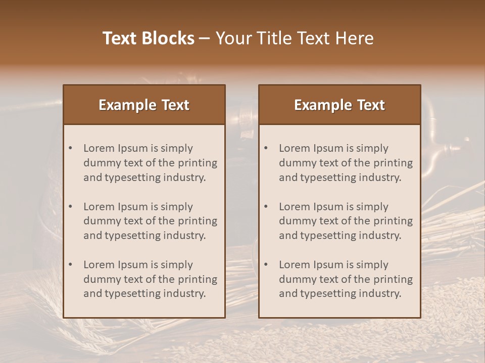 Faucet Agriculture Drink PowerPoint Template