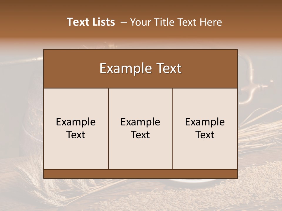Faucet Agriculture Drink PowerPoint Template