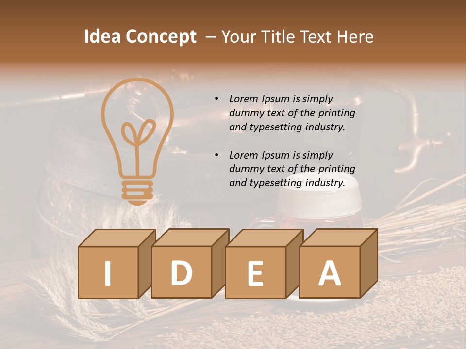 Faucet Agriculture Drink PowerPoint Template