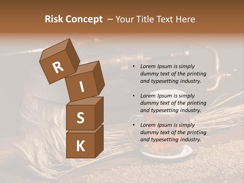 Faucet Agriculture Drink PowerPoint Template