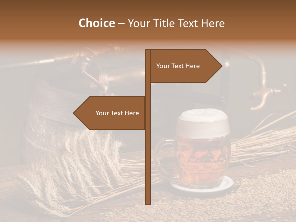 Faucet Agriculture Drink PowerPoint Template