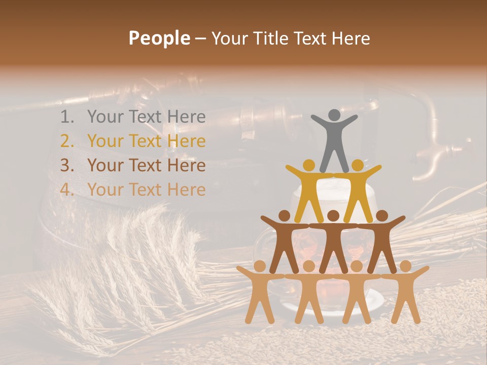 Faucet Agriculture Drink PowerPoint Template