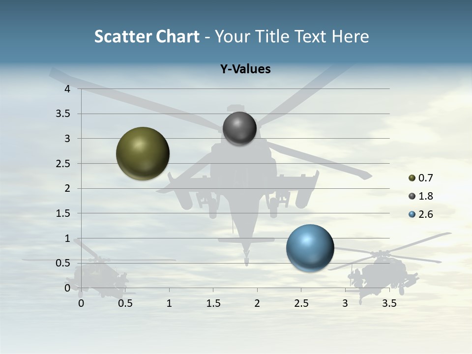 A Group Of Military Helicopters Flying Through A Cloudy Sky PowerPoint Template