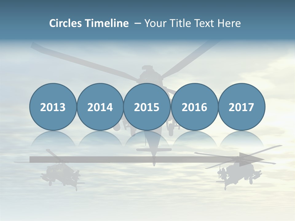 A Group Of Military Helicopters Flying Through A Cloudy Sky PowerPoint Template