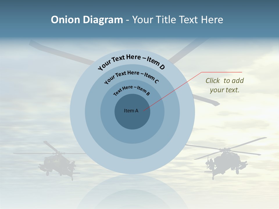 A Group Of Military Helicopters Flying Through A Cloudy Sky PowerPoint Template