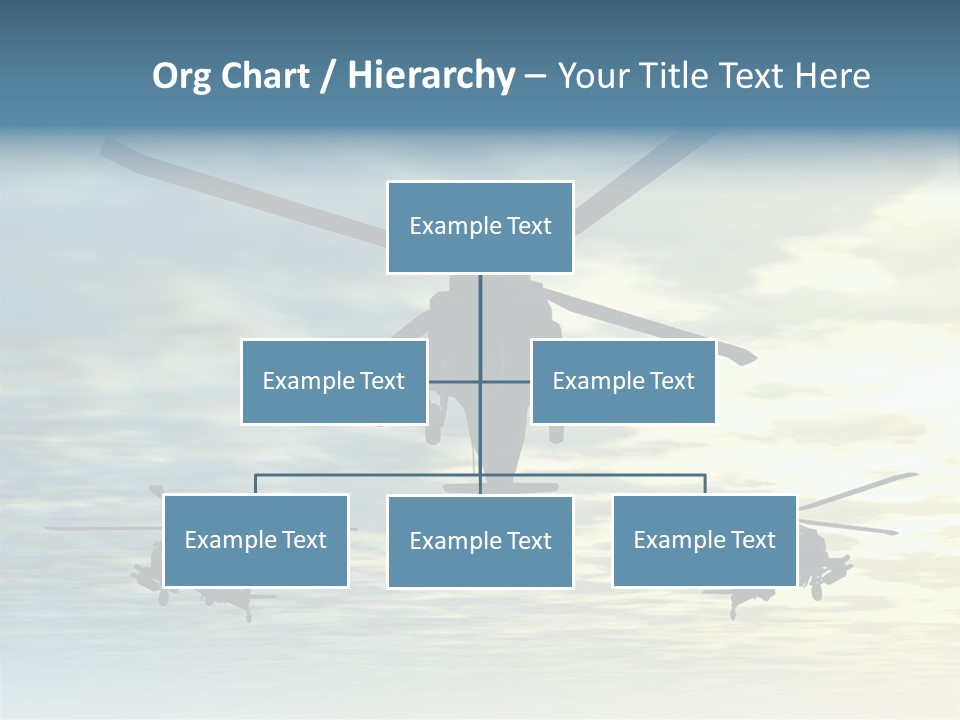 A Group Of Military Helicopters Flying Through A Cloudy Sky PowerPoint Template