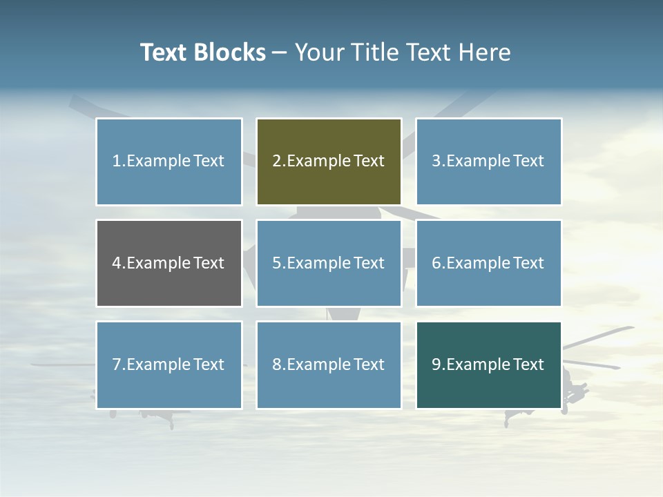 A Group Of Military Helicopters Flying Through A Cloudy Sky PowerPoint Template