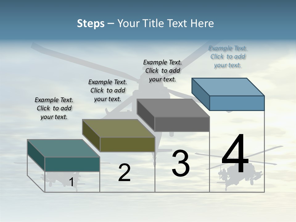A Group Of Military Helicopters Flying Through A Cloudy Sky PowerPoint Template