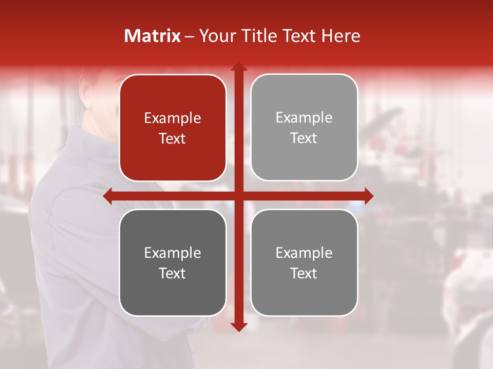 Inspection Vehicle Men PowerPoint Template