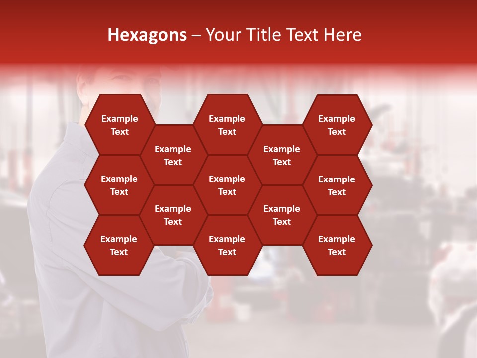 Inspection Vehicle Men PowerPoint Template