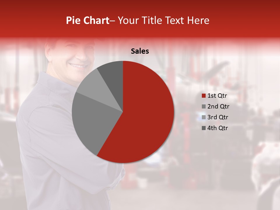 Inspection Vehicle Men PowerPoint Template