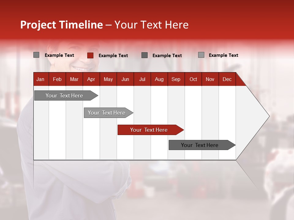 Inspection Vehicle Men PowerPoint Template