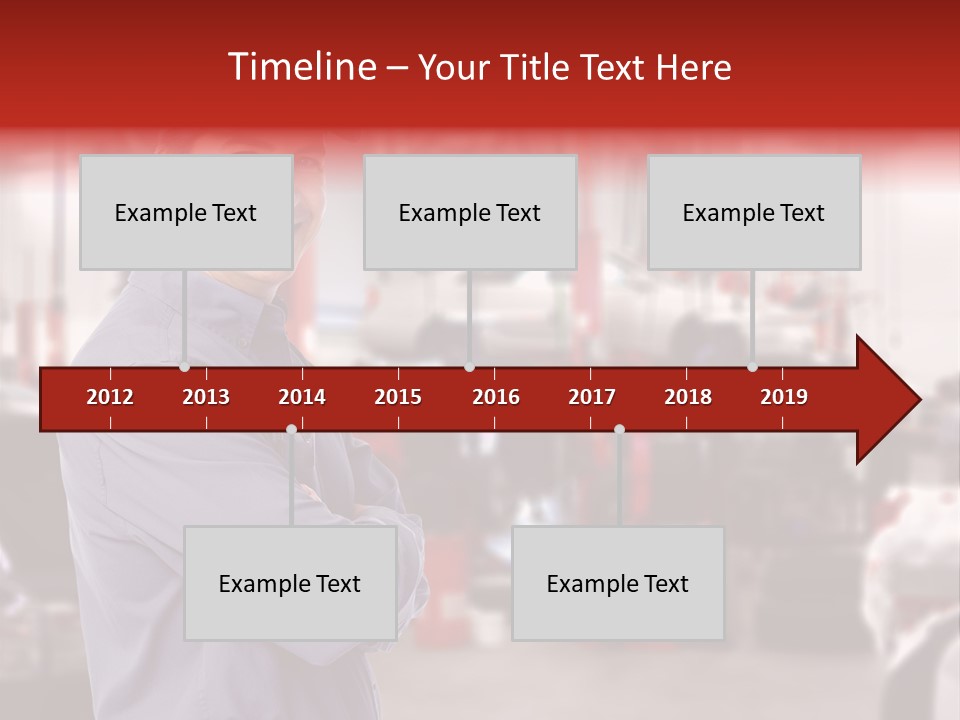 Inspection Vehicle Men PowerPoint Template