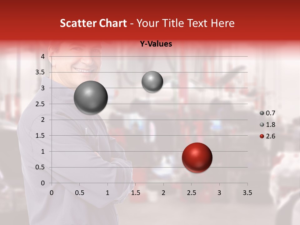 Inspection Vehicle Men PowerPoint Template
