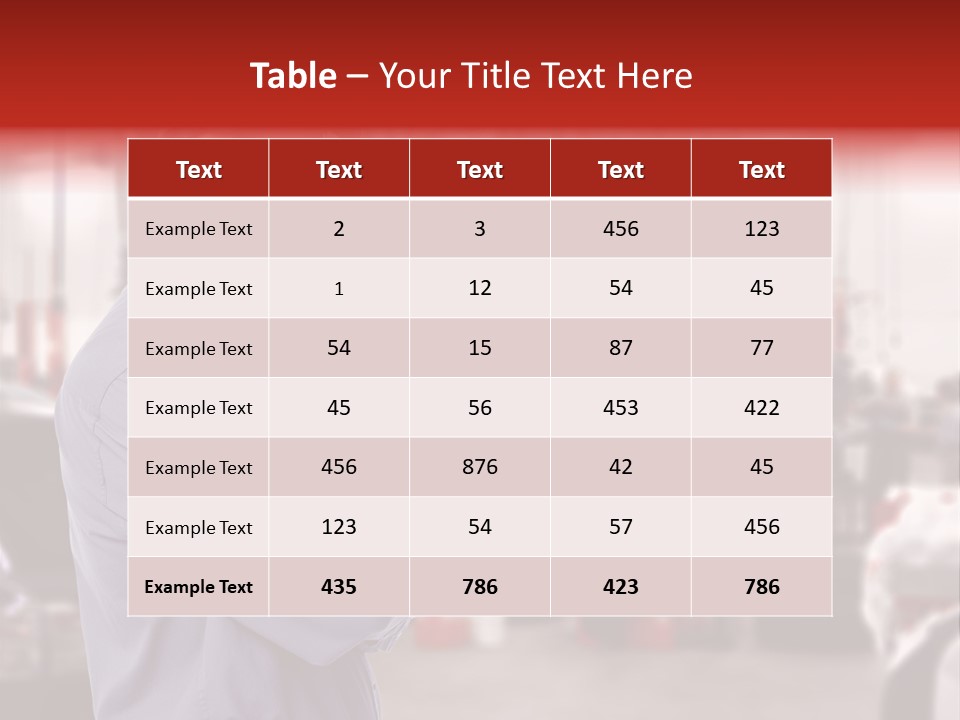 Inspection Vehicle Men PowerPoint Template